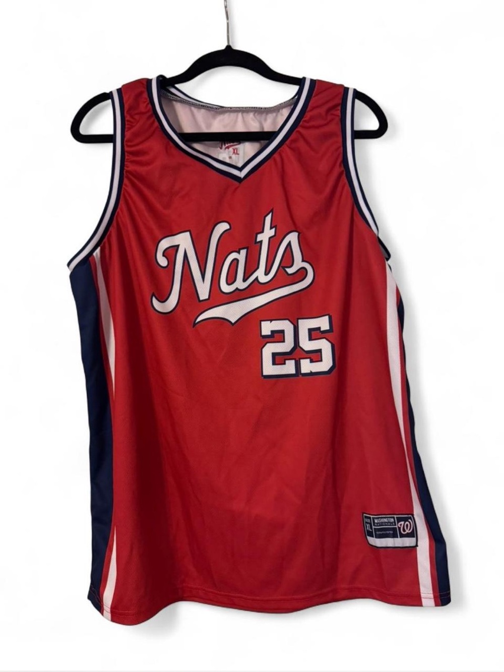 Washington Nationals Baseball/Basketball Jersey with White and Navy